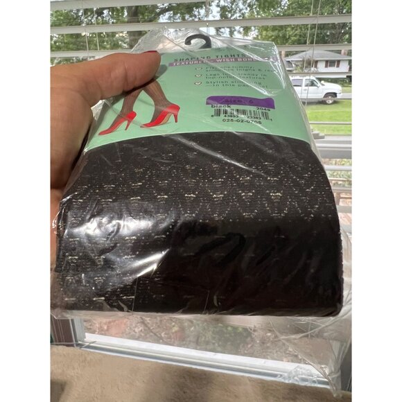 Love Your Assets By Sara Blakely Shaping Textured Tights Size 5 Black - Slimming - Picture 4 of 4